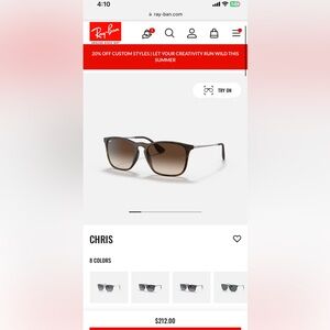 Ray-Ban Chris Sunglasses LIKE brand new